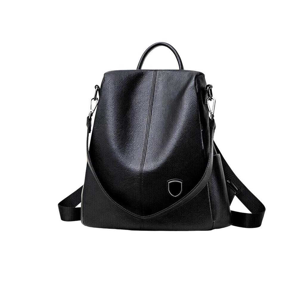 ZOOLER Travel Backpack, Top-Grain Leather, Casual Backpack, Black, Small Size