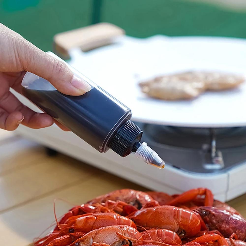 Dispenser Condiment Squeeze Bottle 40/80ML Oil Container New Mini Sauce Seasoning Box  Mustard