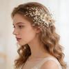 Light Luxury Wedding Hairpins Side Clips Fairy Flower Headpieces Shiny Crystal Beads Hairclips Bride Party Hair Styling Jewelry
