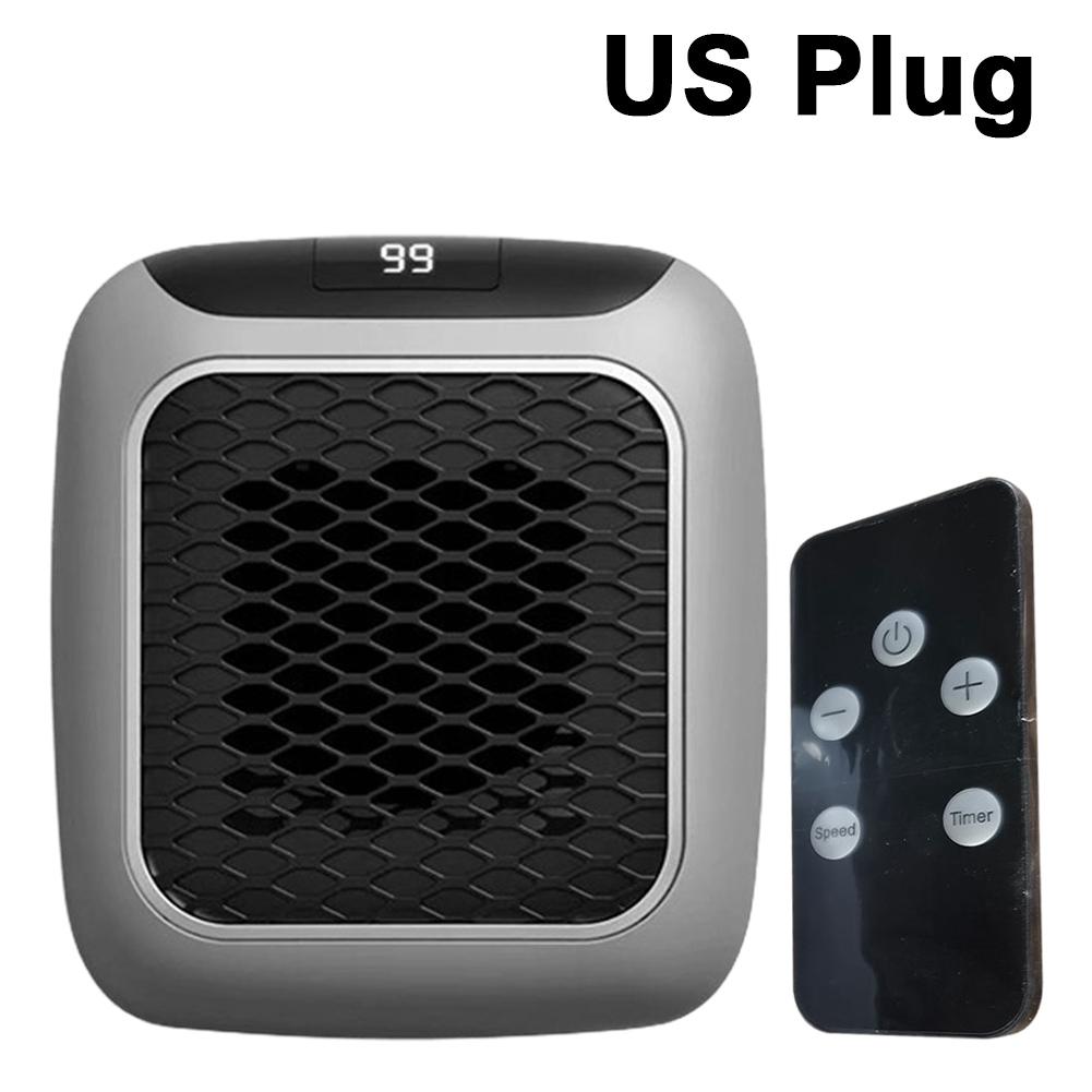 Wall Mounted Heater 800W Mini Heater Portable Electric Heater PTC Ceramic Heating Fan with Remote Control for Home Bedroom Dorm