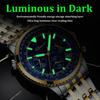 Herren Business Sport Kalender Multifunktionale Leuchtende Uhren Herren Quarz Chronograph Mode Leder Armbanduhr Uhr Für Mann