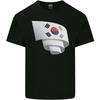 Curled South Korea Flag Korean Day Football Unisexs Light Cotton TShirt