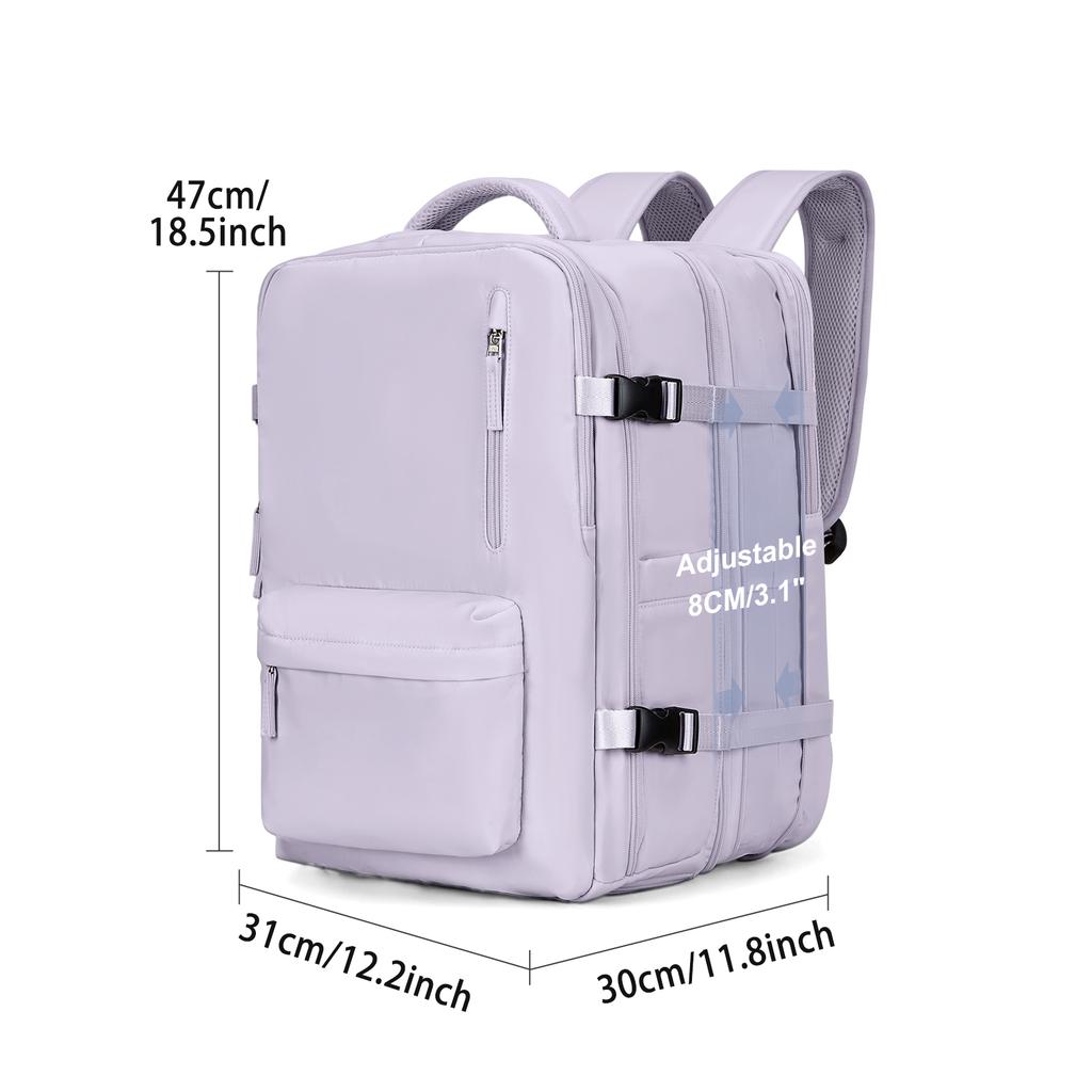Expansion Travel Backpack for Women Men Airline Cabin Backpack Laptop Backpack, Backpack Carry On Luggage Weekend Bag for Women