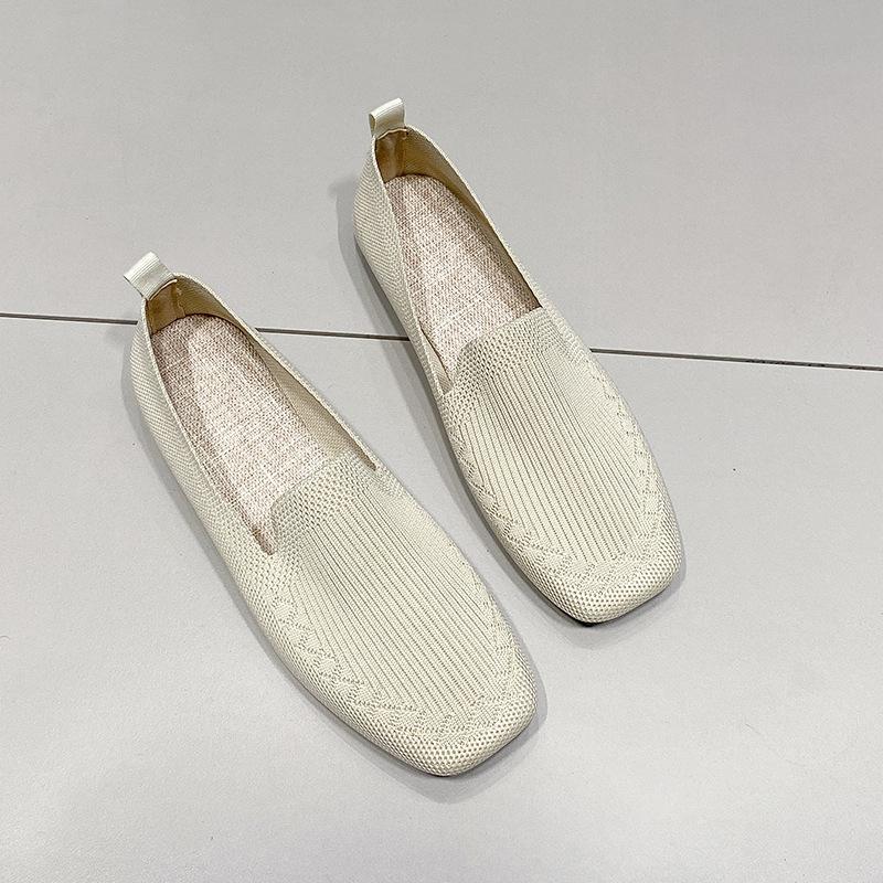 Summer new breathable mesh women's shoes casual and comfortable soft sole one-pedal women's shoes