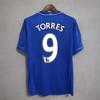 Maillot domicile bleu rétro Chelsea en gros N°. 9 Torres Non. 11 Drogba maillot de football classique pour adulte