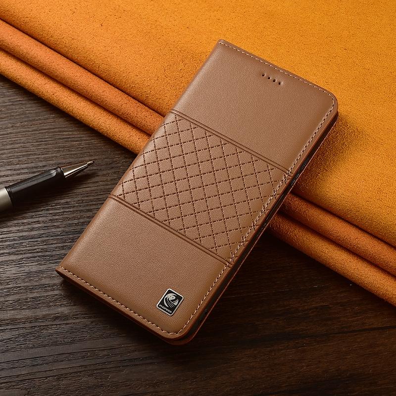 

Nappa Genuine Leather Phone Case for Samsung Galaxy S25 S24 S23 S22 S21 S20 FE Ultra Plus Magnetic Flip Cover Wallet Cases Samsung S20 хаки