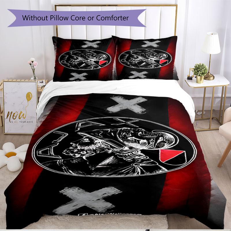 3-teiliges Bettbezug-Set (1 * Bettbezug + 2 * Kissenbezug, ohne Kern), Ajax Print Soft Ganzjahres-Bettwäsche-Set, Dekoration für Schlafzimmer zu Hause Geschenk