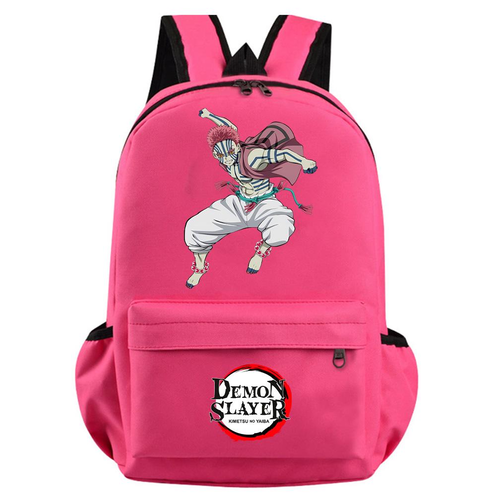 Colorful Anime Demon Slayer Printed Backpack for Teenager Girl Boy Student Schoolbag Women Large Capacity Waterproof Travel Bag Rucksack Gift