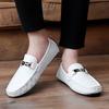 Women Comfort Flats Casual Slip on Men’s Moccasins Loafer Driving Shoes Unisex Plus Size White Shoes