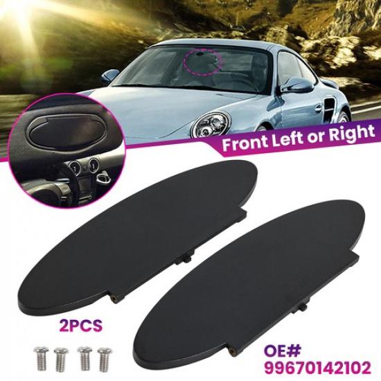 2 Pezzi Copri Specchietto Parasole Rivestimento Per Porsche Boxster Cayman 986 987 911 996 997 Nero
