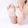Women's Open-Toe Bamboo Fiber Half-Palm Non-Slip Sock Covers for Spring/Summer