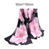 Mode Dam Lång Mjuk Chiffong Blommönster Sjal Wrap Stole Beach Scarf Gift