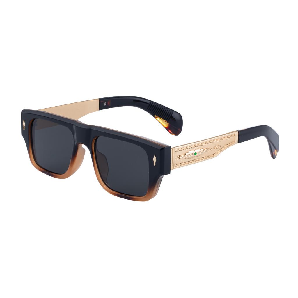 JYL TS Men's Retro Square Polarized - Unique Sun-Protective ZS-98355P