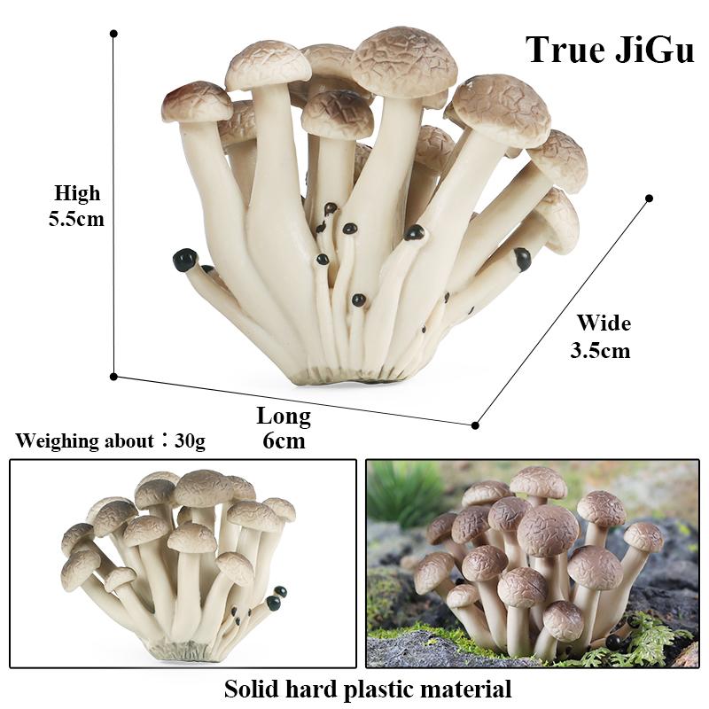 Oenux Pretend Play Toy Cute Fruits Vegetables Mushroom Model Cake Toppers Foods Jouet Family Fun Early Education For Kids Gift