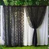Lace Curtain Swaying Beige Sheer Curtains for Kitchen Living Room Bedroom Window Treatment Short Vintage Floral Embroidery 1 PC