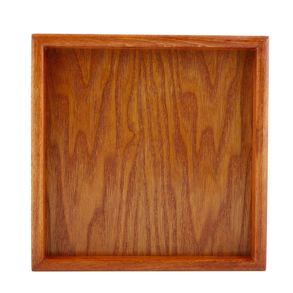 Solid Wood Serving Tray Smooth Food Tray Portable Appetizer Tray Cafe Restaurant