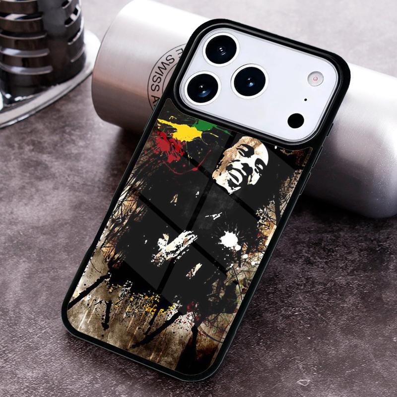 

Bob Marley Rasta Lion Phone Case For iPhone 17 16 15 14 13 12 11 Pro Max Plus 17Air Soft Silicone Cover iPhone 16 Plus