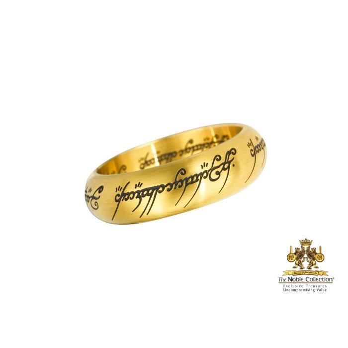 Bijoux - NOBLE COLLECTION - Anneau Unique avec Chaîne - Acier Inoxydable - 60 cm - Coffret Collector