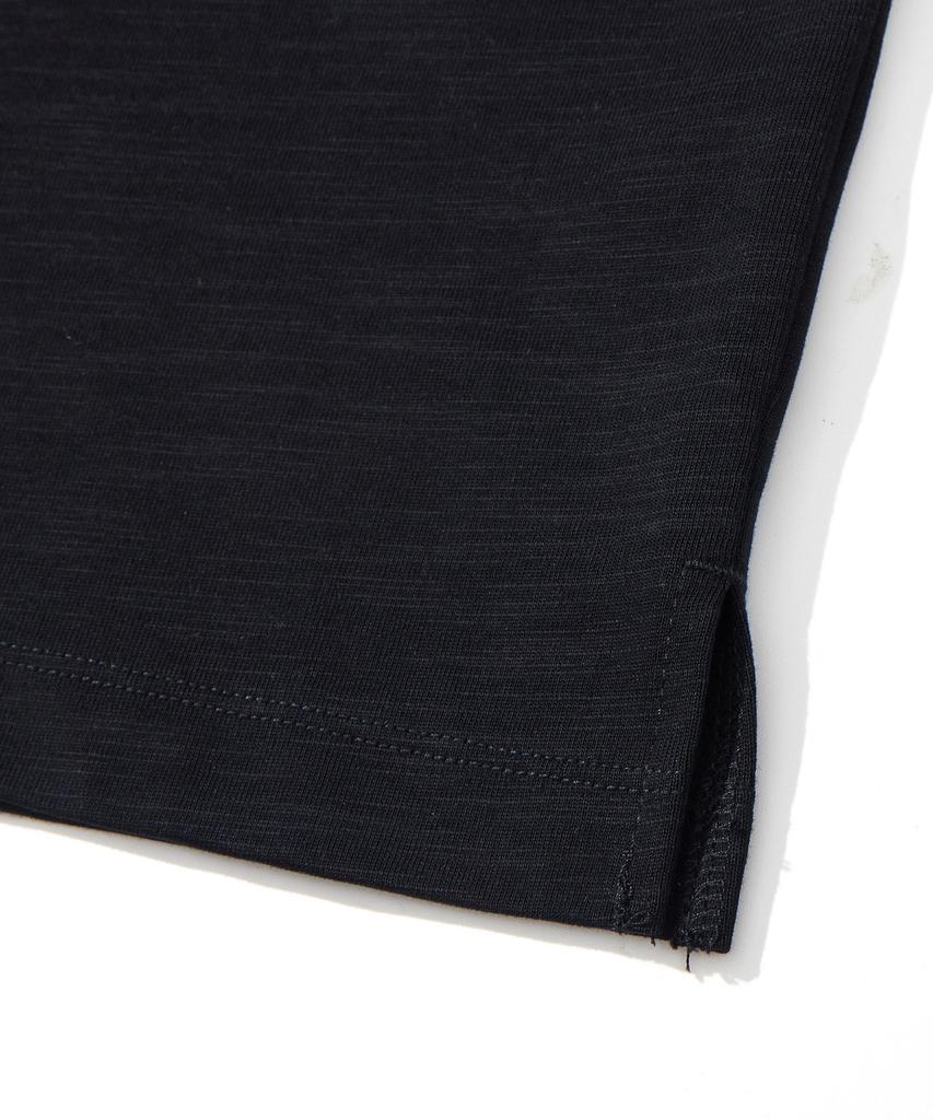 Kallapataleu Henley Neck Short-Sleeved T-Shirt - Black