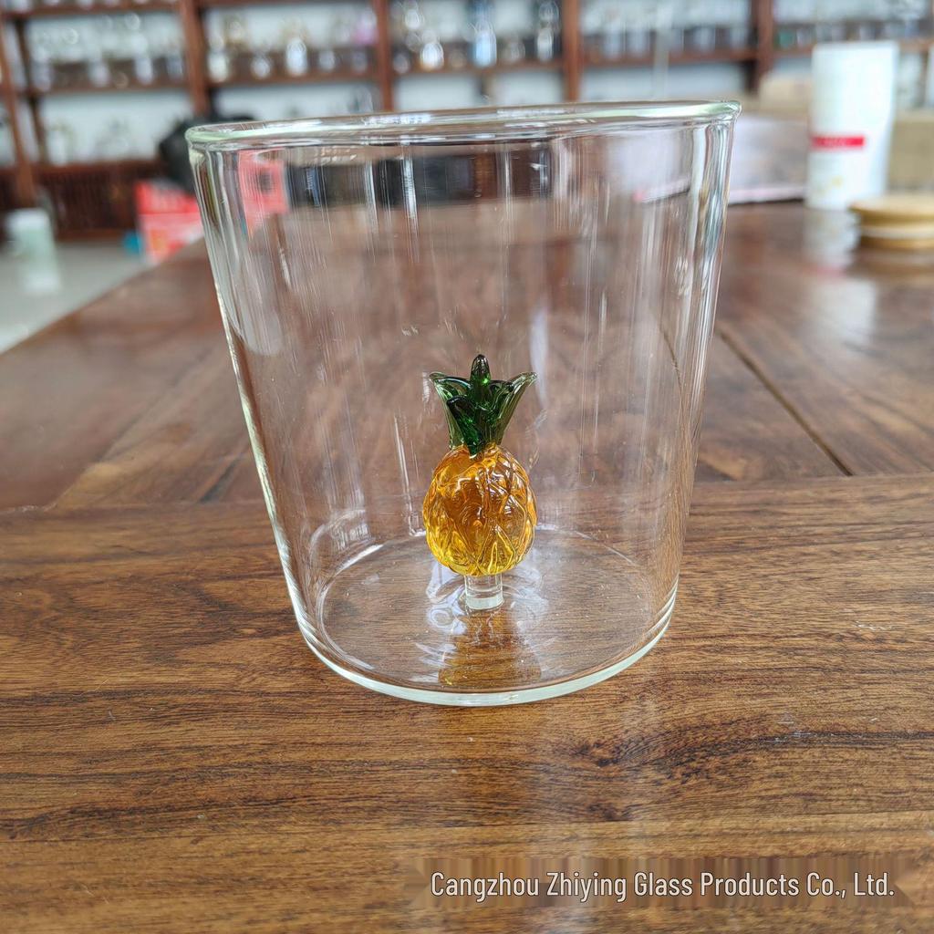 Thickened Heat-Resistant Three-Dimensional Glass Mug - Cute and Durable