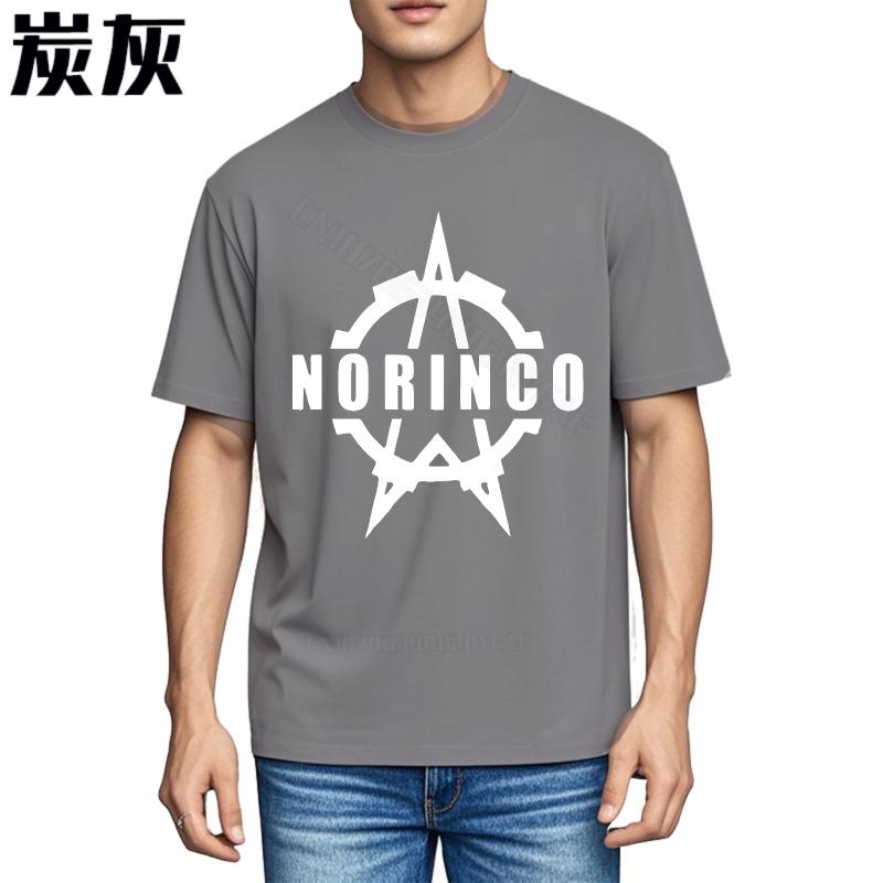 Top Tees Brand Quick Dry T Shirt Norinco Logo On Black Shirt Brand Round Neck Tee Fashion Streetwear Tshirts Breathable