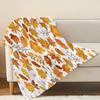 Printed Flannel Fleece Blanket, Soft & Skin-Friendly Cozy Throw, Warm for Home, Dorm & Winter Use