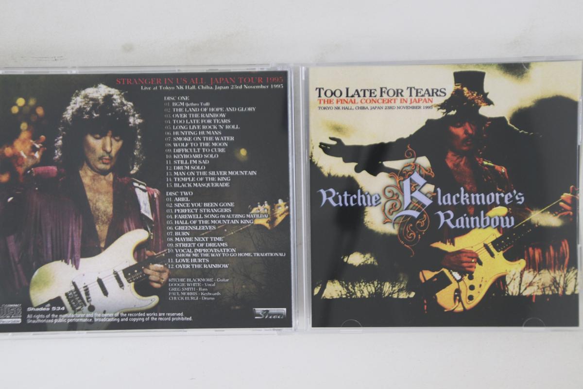 

CD RITCHIE BLACKMORE S RAINBOW - Too Late For Tears Final Concert In SHADES534 SHADES Japan Rock Used