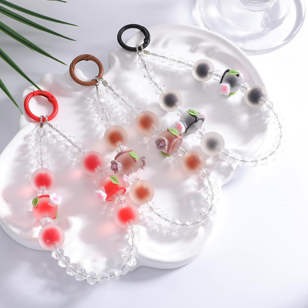 Hot-selling New Ins Wind Beaded Universal Mobile Phone Chain Hanging Chain Pendant Keychain Pendant Small Fresh Hanging Jewelry Batch
