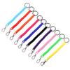 Wrist Coil Security Gear Spiral Stretch Keychain Elastic Ropes Key Cord Clasp Spring Rope Key Ring