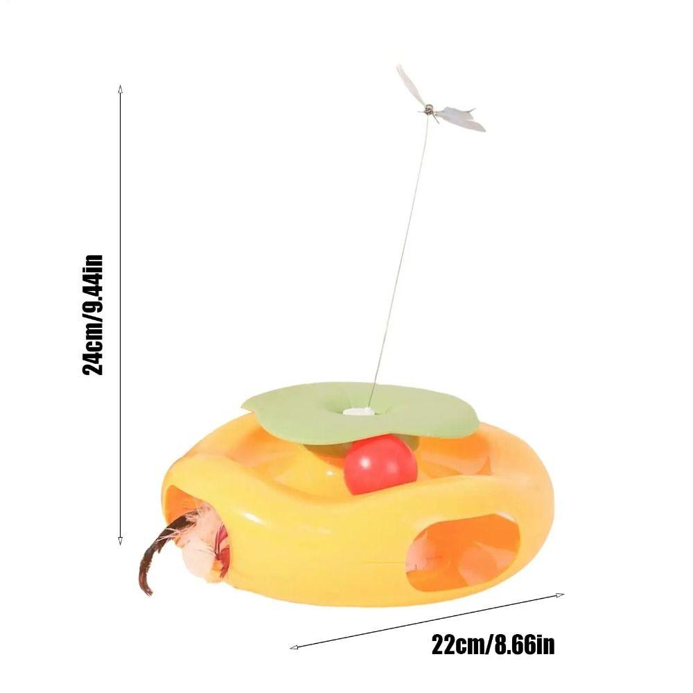 Built-in Feather Smart Interactive Cat Toy Non-slip Butterfly Cat Teaser Toy  Pet Supplies
