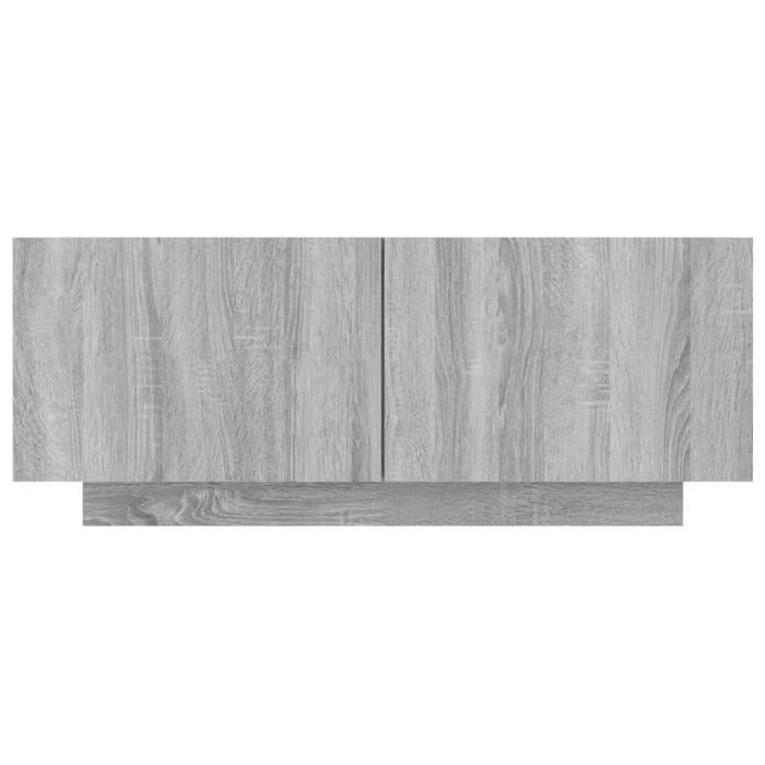 VidaXL Meuble TV Sonoma gris 100x35x40 cm Bois d'ingénierie815718