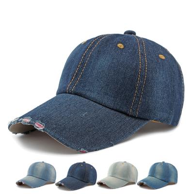 Washed Denim Baseball Cap Men Women's Outdoor Sunscreen Cap