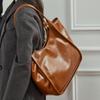 HIFASHION Genuine Leather Women Shoulder Bags Retro Large Capacity Cowhide Hobo Purses Big Bucket Shopping Travel Tote Handbags