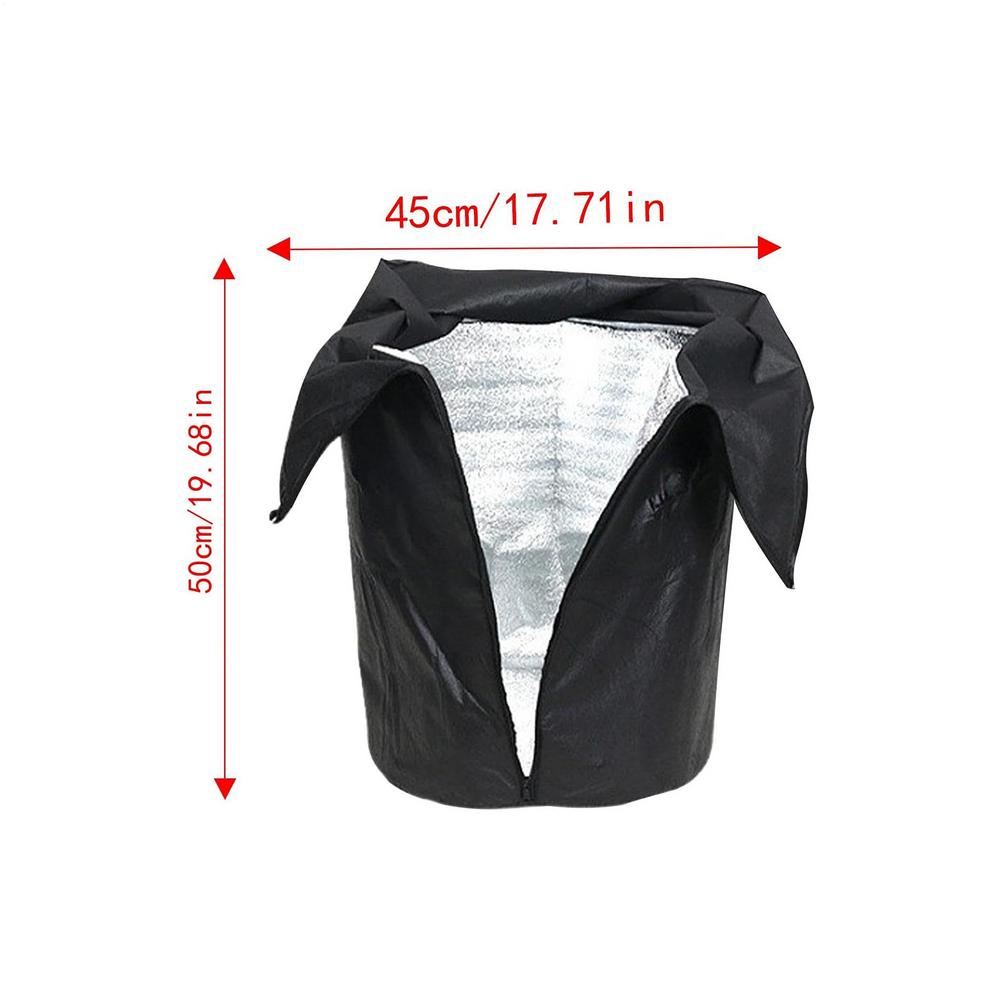 

Укрытия для растений на зиму 45x50см Дышащие Переносные Теплое Цветочное Одеяло Садовое Покрытие для защиты от заморозков для Овощей Маленькое чёрный