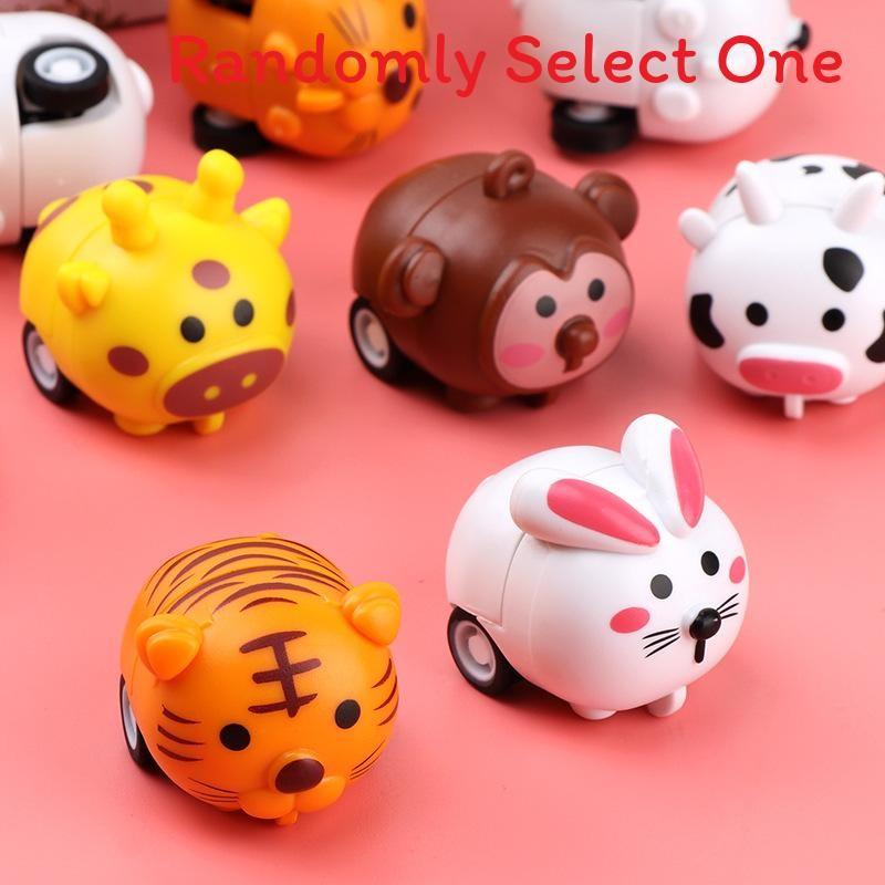 Cartoon Animal Bunny Toy Car Plastic Vehicle For Children Hand And Skills Brain
