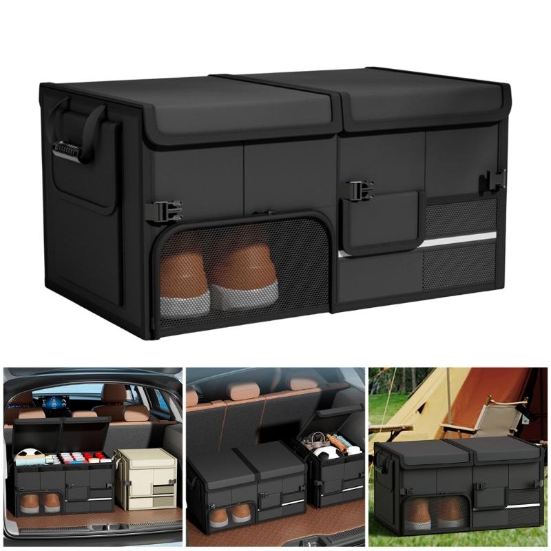 Car Organizers Foldable Storage Bin Trunk Organizers Glove Compartment Box for Efficient Space Saving and Organization