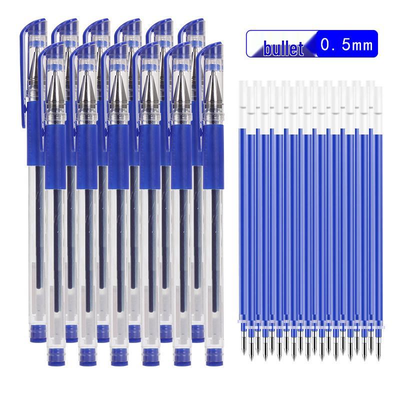100 Black 0.5mm Water-Based Signature Pens for Office Use - Ballpoint Carbon Writing Pens
