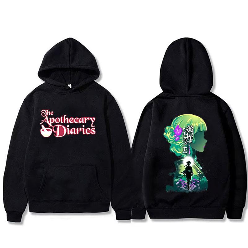Hot Sale Anime The Apothecary Diaries Maomao Double Sided Printed Hoodie Unisex Clothing Casual Oversized Pullover Hoodies