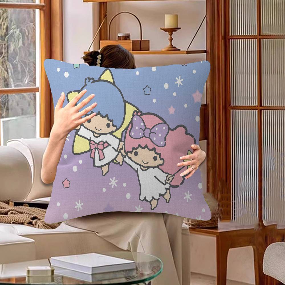 Cute Littletwinstars Personalized Picture Text Home Decorative Pillows Household Gifts 45X45Cm