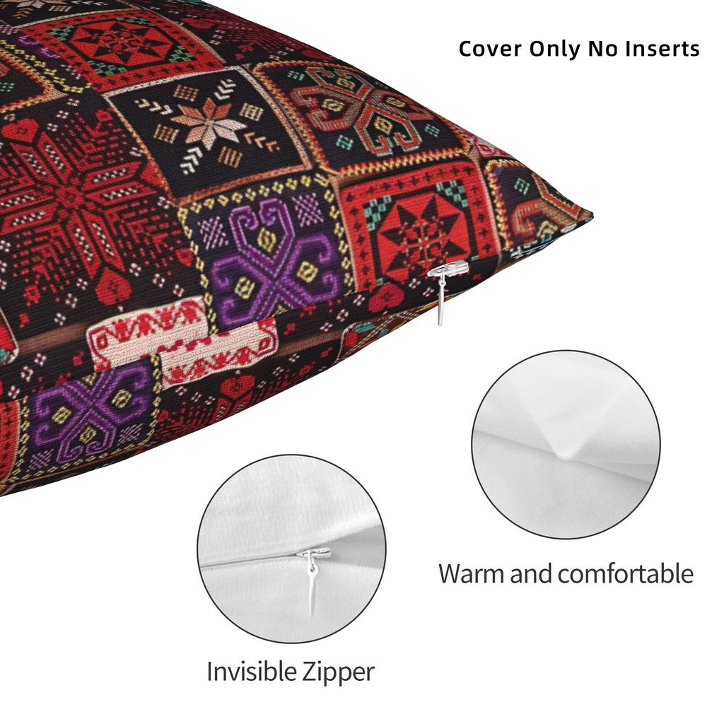 Housse de coussin design broderie Palestine Housse de coussin personnalisée traditionnelle palestinienne Housse de coussin mignonne pour canapé, voiture, décoration intérieure