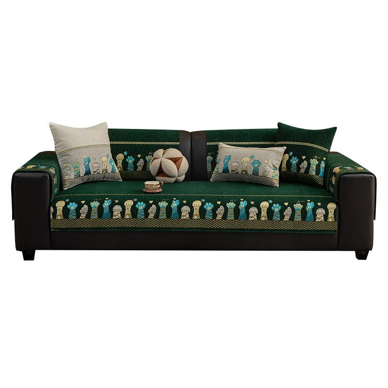 New Sofa Cushion Non-Slip Premium Seat Cushion French Cartoon Universal In All Seasons Simple Modern Sofa Cover Towel