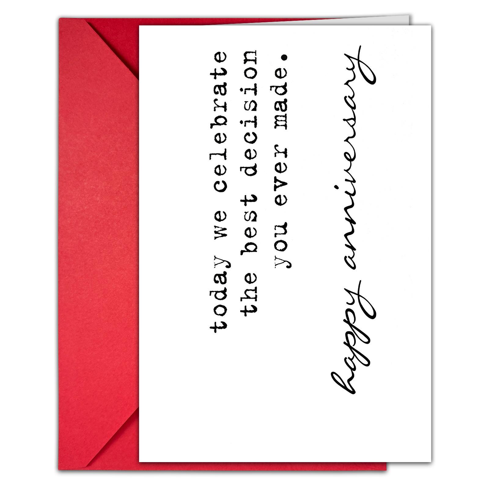 

1 Wedding Anniversary Anniversary Card Envelope Set Ceremony Message Card T020401140