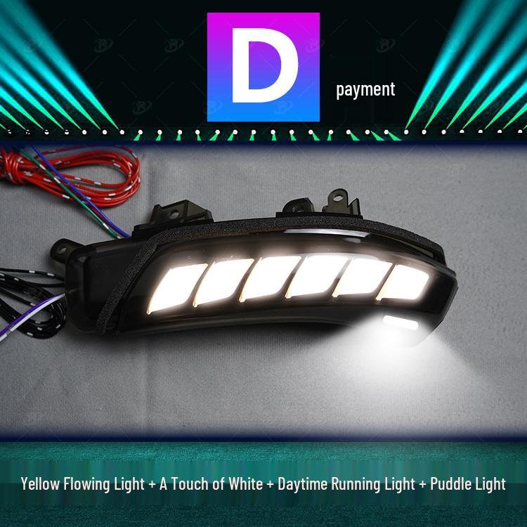 T270 Avensis (2009-2015) Rearview Mirror Sequential Turn Signal & Daytime Running Light with Blue Dragon Scale Effect