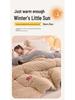 Lambswool & Coral Fleece Thickened Winter Quilt – Warm Cotton Bedding for Dormitory Single Bed