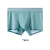 Men's Summer Ice Silk Antibacterial Quick-Dry Boxer Briefs - Mid-Waist, Seamless, Breathable Ultra-Thin Four-Corner Design.