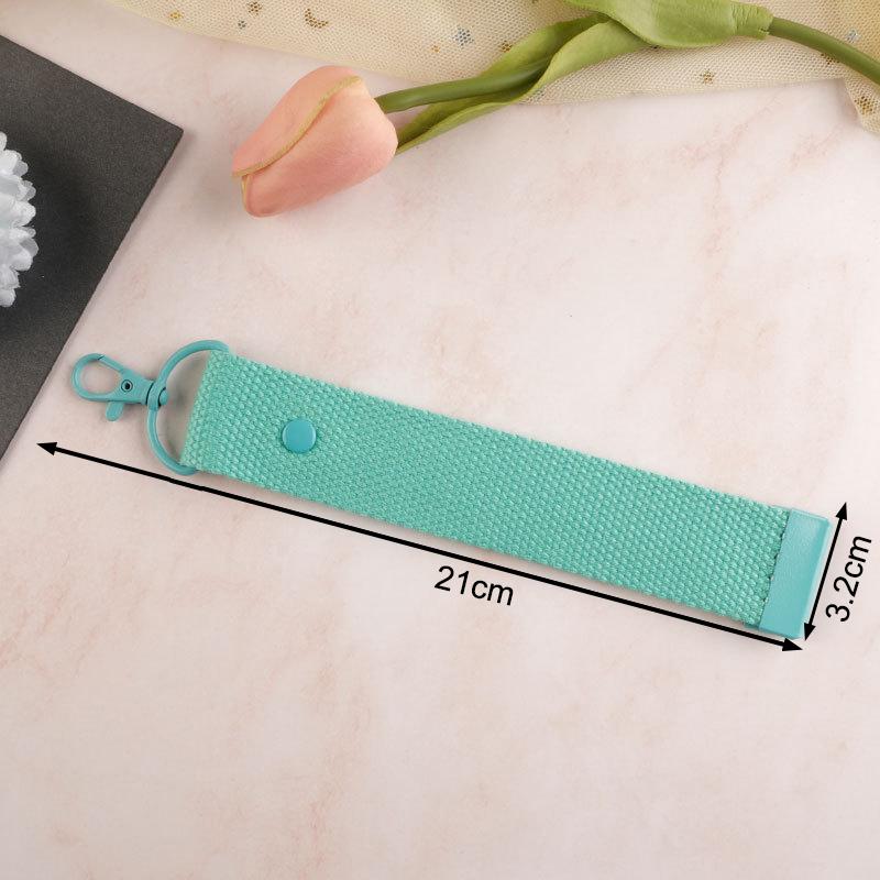 Baumwoll-Schlüsselanhänger-Lanyard Autoschlüssel Canvas-Riemen Schlüsselanhänger Schultasche Rucksack Anhänger Schlüsselkette Handgelenkschlaufen