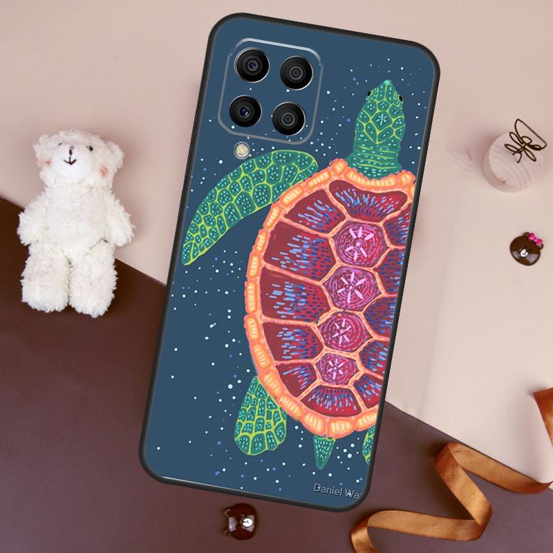 Swimming Freshwater Sea Turtles Case For Samsung Galaxy M06 M53 M13 M31 M11 M35 M55 M15 M56 M36 M16 M12 M32 M52 M14 M34 M54