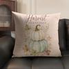 Cushion Cover Fall Thanksgiving Linen Organic Fabric DoubleSided Printing Sofa Breathable Home Decor Gift Pillow Case