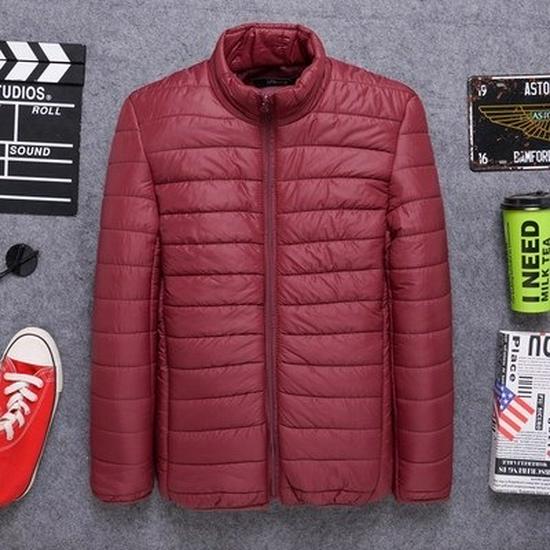 Men's Cotton-Padded Winter Jacket for Middle-Aged and Elderly: Warm Velvet-Lined Coat for Dad or Grandfather
