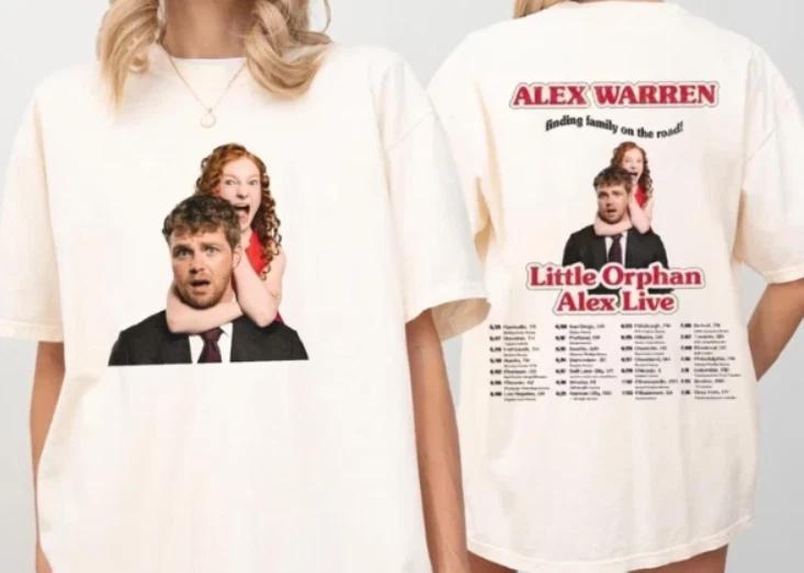 Vintage Alex Warren Shirt, 2026 Tour T-Shirt L